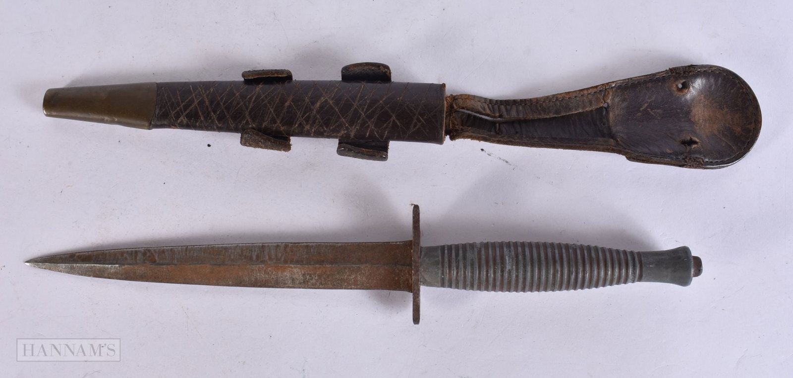 British Army Commando Dagger w/ Scabbard & Belt Loop. 30 cm long. WE ARE UNABLE TO OFFER IN-HOUSE (1 of 4)
