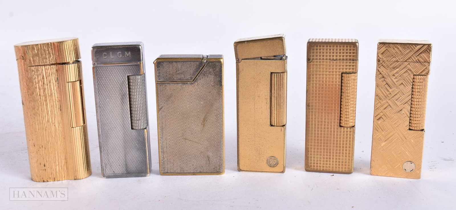 SIX DUNHILL LIGHTERS. (6): SIX DUNHILL LIGHTERS. (6)