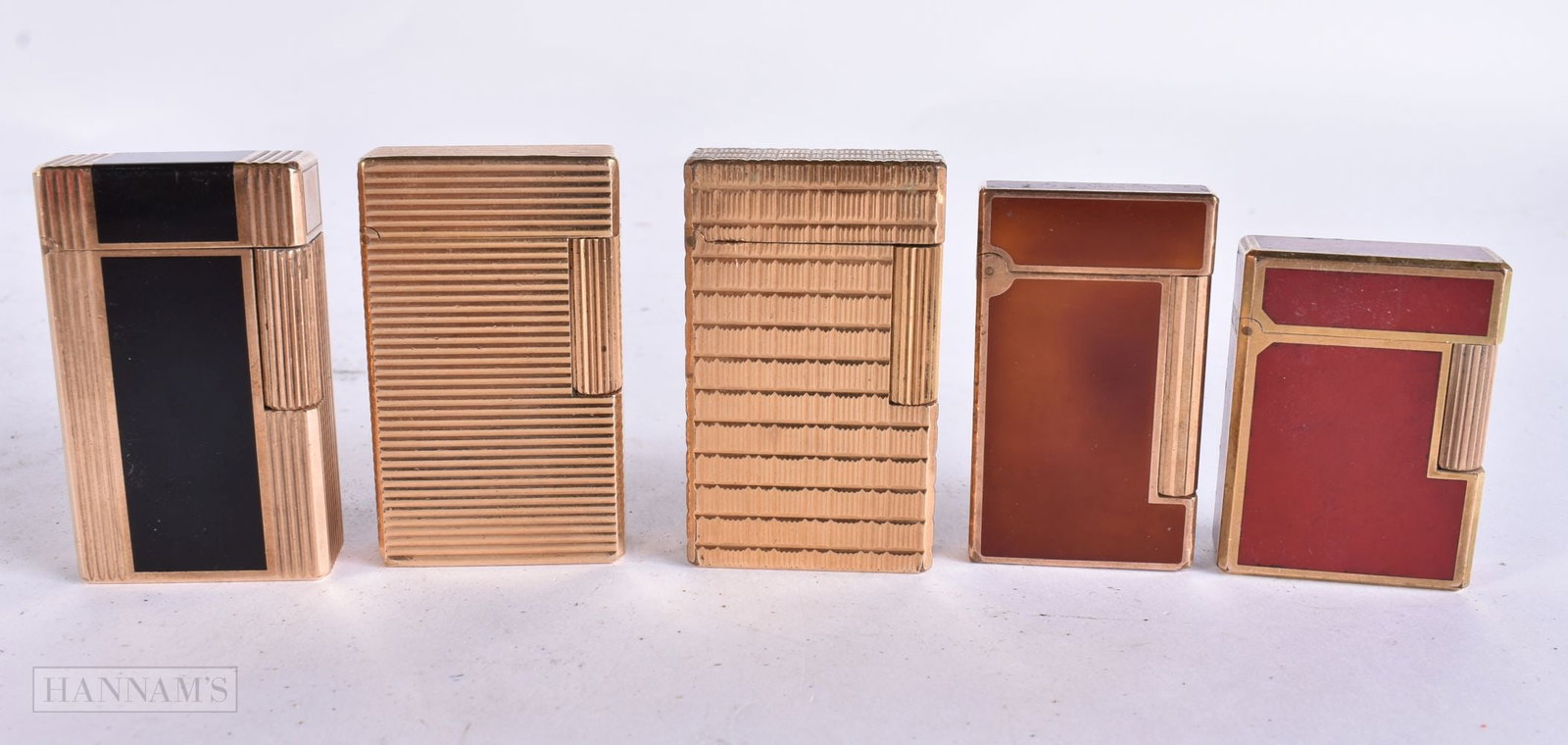 FIVE ST DUPONT LIGHTERS. (5) (1 of 3)