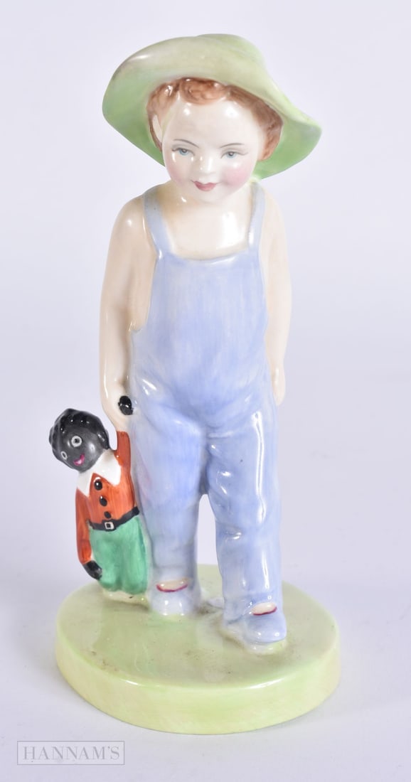 AN UNUSUAL ROYAL DOULTON FIGURE. 14 cm high. (1 of 5)