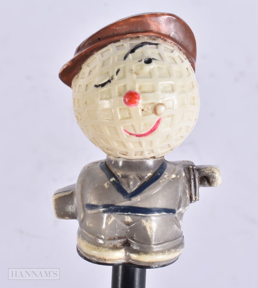 A RARE 1930S GOLF INTEREST BALL CADDY CORKSCREW. 14 cm x 4 cm. (1 of 4)