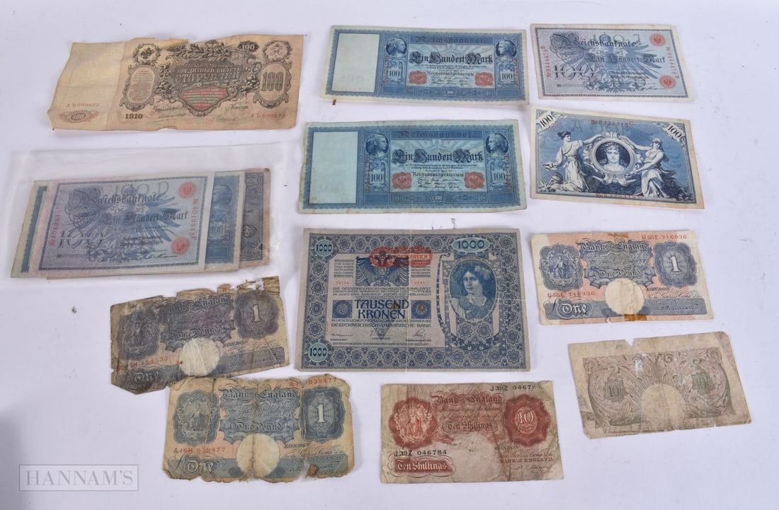 ASSORTED WORLD CURRENCY BANK NOTES mainly German. (qty) (1 of 3)