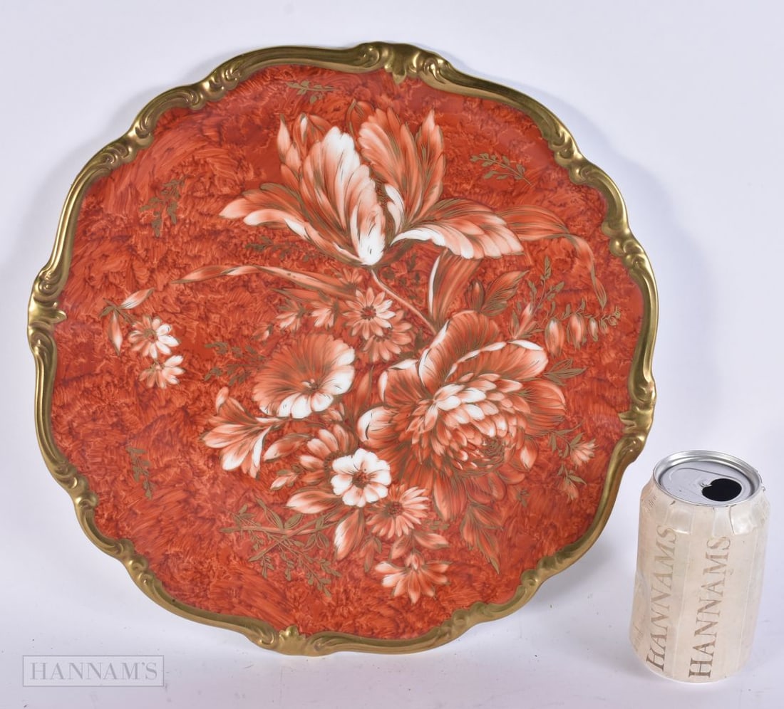 A ROSENTHAL PORCELAIN FLOWER DISH. 32 cm wide. (1 of 6)