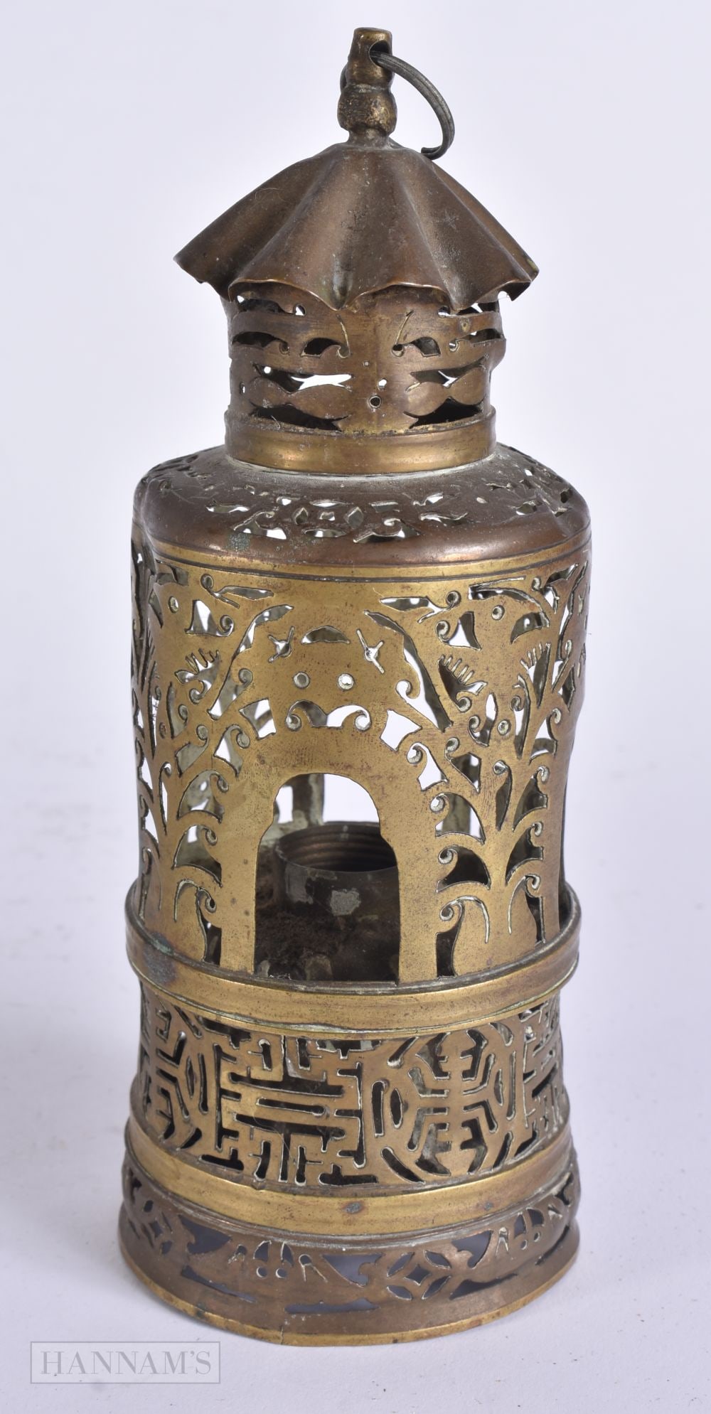 A LATE 19TH CENTURY CHINESE RETICULATED LANTERN Late Qing. 18 cm high. (1 of 4)