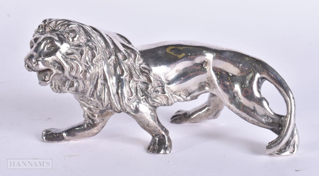 AN ISRAELI SILVER LION. 169 grams. 14 cm wide. (1 of 5)