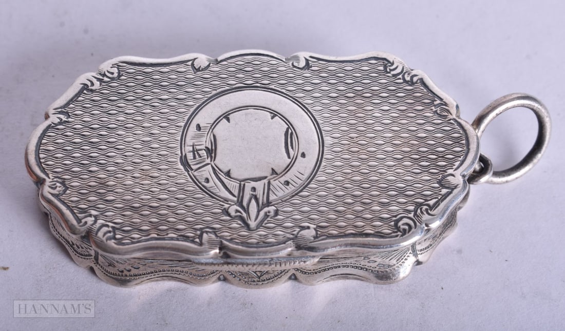 A VICTORIAN SILVER VINAIGRETTE. Birmingham 1876. 30.3 grams. 5.25 cm x 3 cm. (1 of 5)