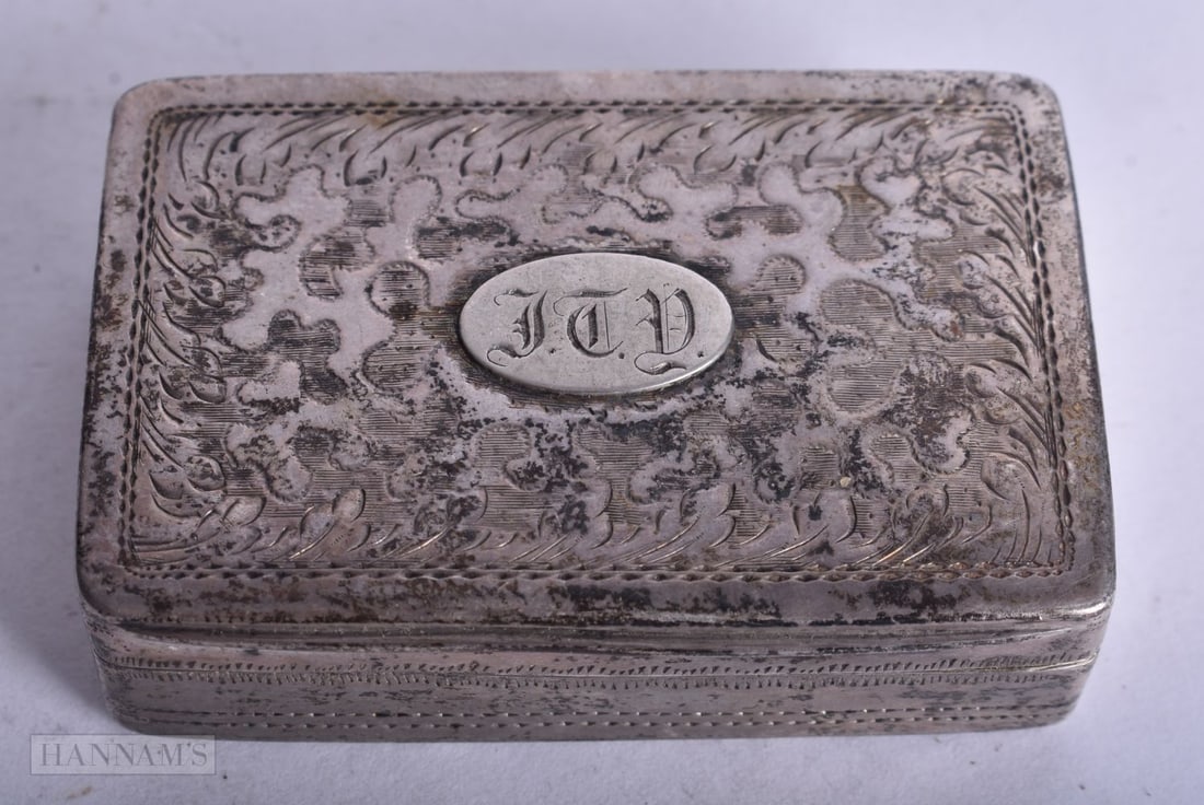 A WILLIAM IV SILVER VINAIGRETTE. Birmingham 1834. 49 grams. 5 cm x 3.25 cm. (1 of 4)