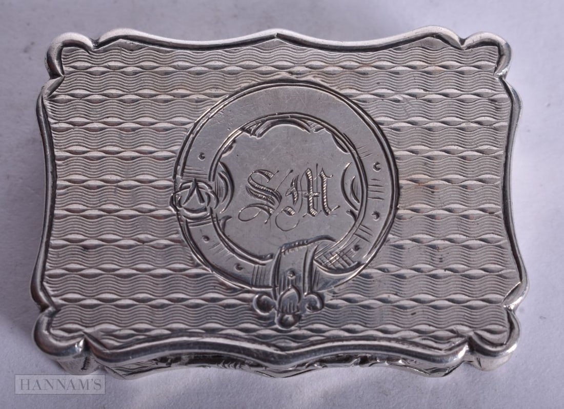 A VICTORIAN SILVER VINAIGRETTE. Birmingham 1854. 20.3 grams. 4 cm x 2.75 cm. (1 of 4)