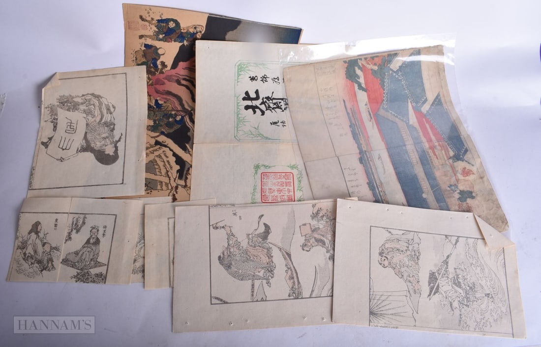 A COLLECTION OF JAPANESE WOOD BLOCK PRINTS. Largest 37 x 25 cm (qty): A COLLECTION OF JAPANESE WOOD BLOCK PRINTS. Largest 37 x 25 cm (qty)