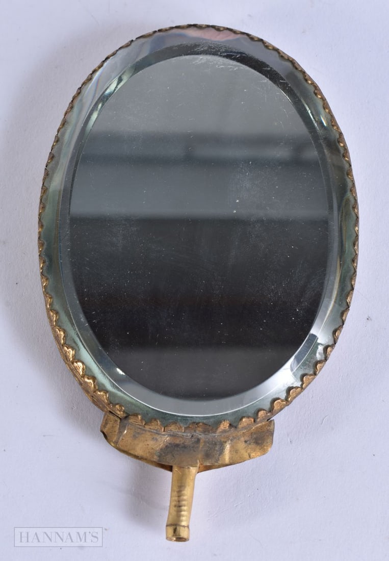 A LATE 19TH CENTURY CHINESE CANTON ENAMEL MIRROR Late Qing. 14 cm x 8 cm. (1 of 4)