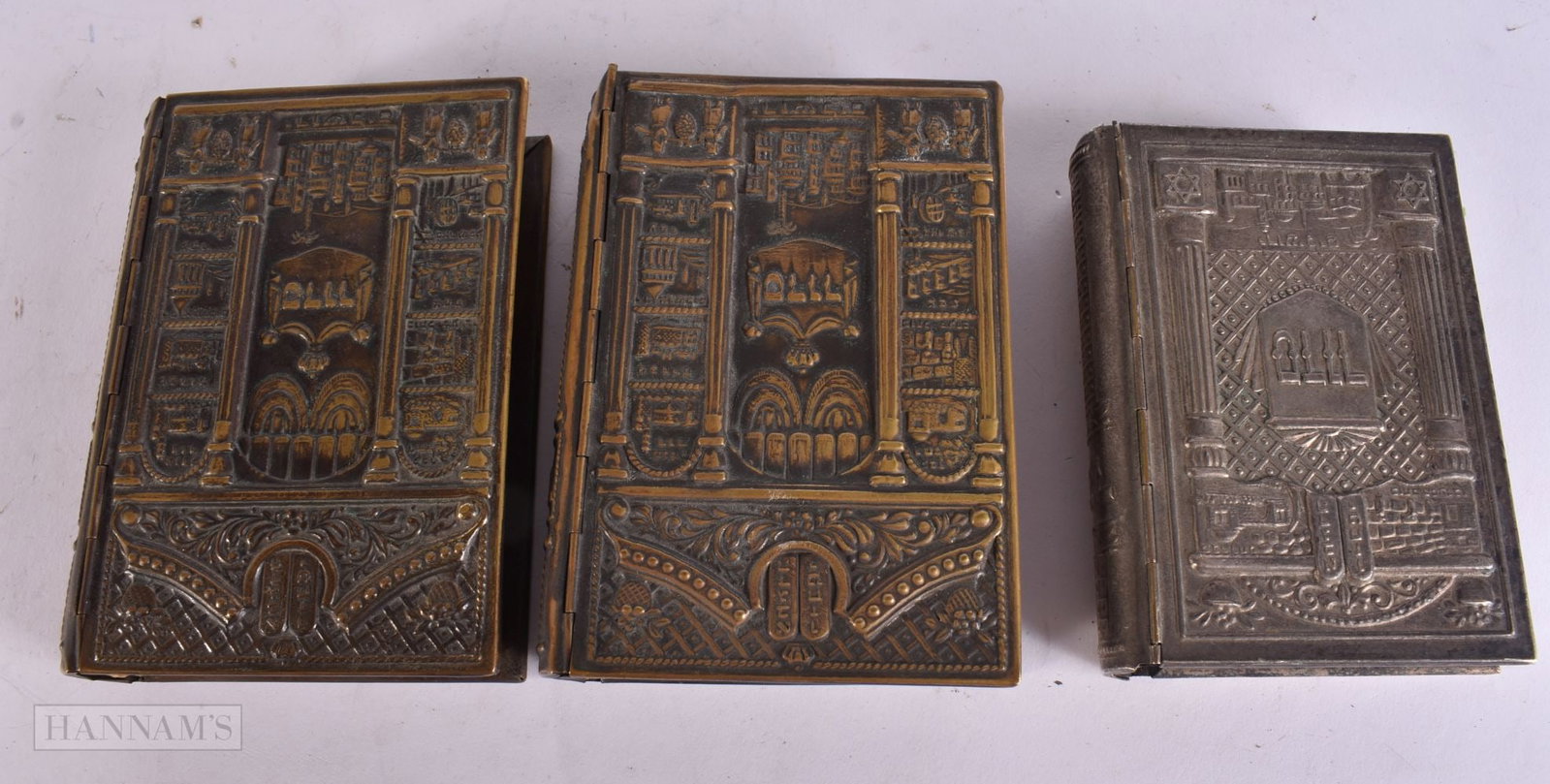 THREE ARABIC ISRAELI PRAYER BOOKS. 13 cm x 11 cm. (3): THREE ARABIC ISRAELI PRAYER BOOKS. 13 cm x 11 cm. (3)