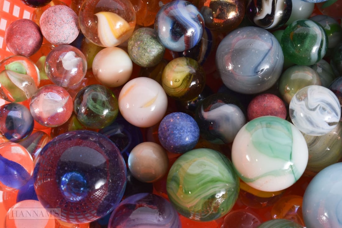 ASSORTED MARBLES. (qty) - 2