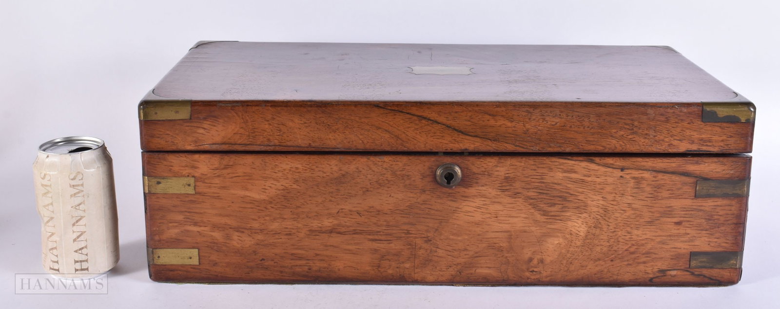 A FINE 19TH CENTURY ANGLO CHINESE HUANGHUALI WOOD CAMPAIGN BOX Qing. 50 cm x 28 cm x 16 cm. (1 of 8)