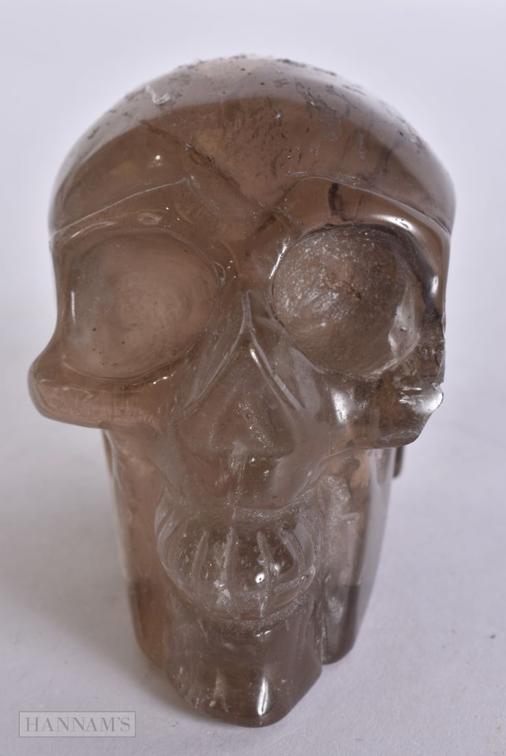 A CHINESE CRYSTAL SKULL. 9.5 cm x 7.5 cm. (1 of 4)