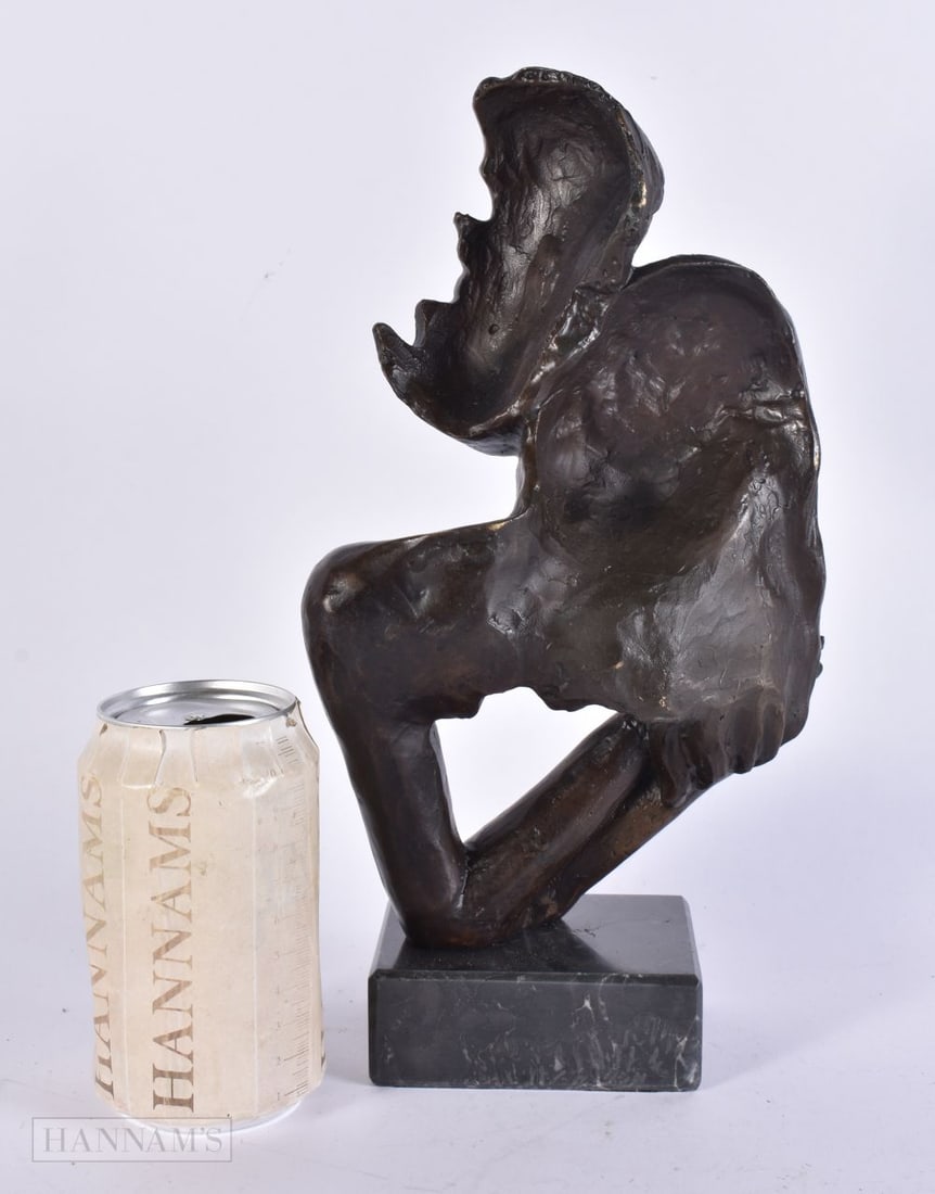 A BRONZE SCULPTURE OF LOVERS. 32 cm high. (1 of 3)