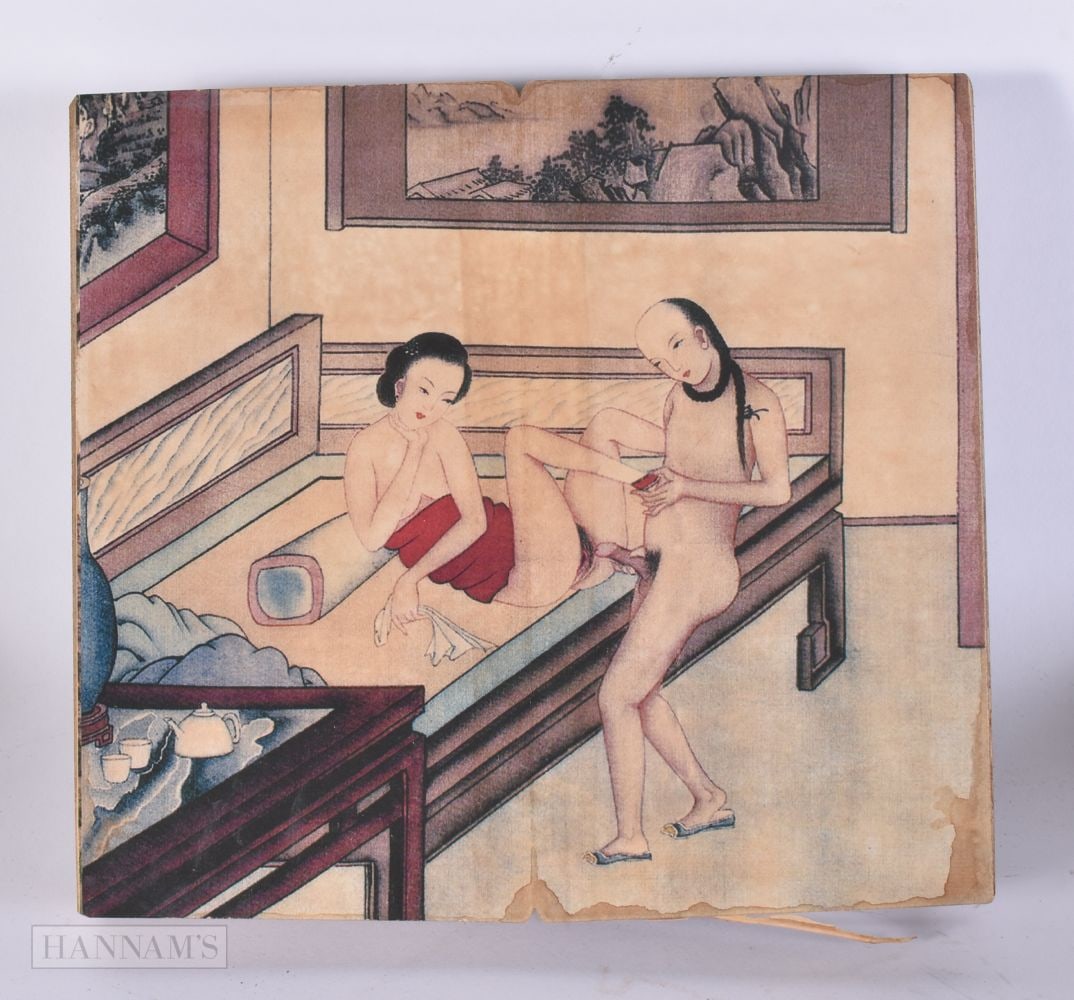 A CHINESE EROTIC BOOKLET. 25 cm x 24 cm.: A CHINESE EROTIC BOOKLET. 25 cm x 24 cm.
