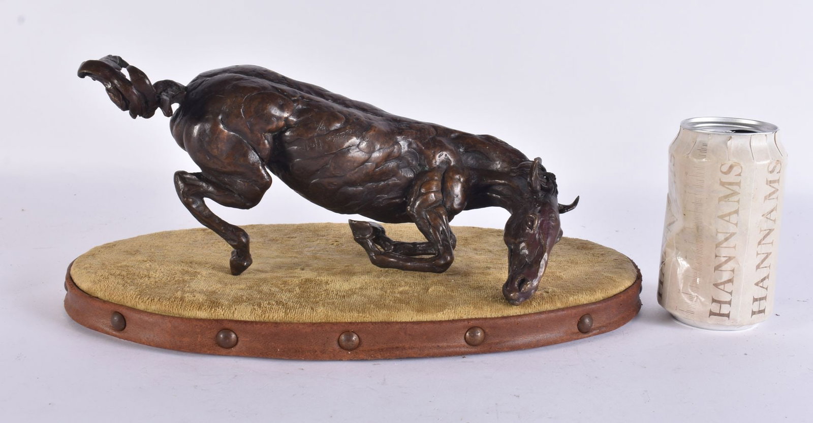 A CONTEMPORARY LIMITED EDITION BRONZE FIGURE OF A RENAISSANCE HORSE No 4 of 9. Bronze 27cm wide.: A CONTEMPORARY LIMITED EDITION BRONZE FIGURE OF A RENAISSANCE HORSE No 4 of 9. Bronze 27cm wide.