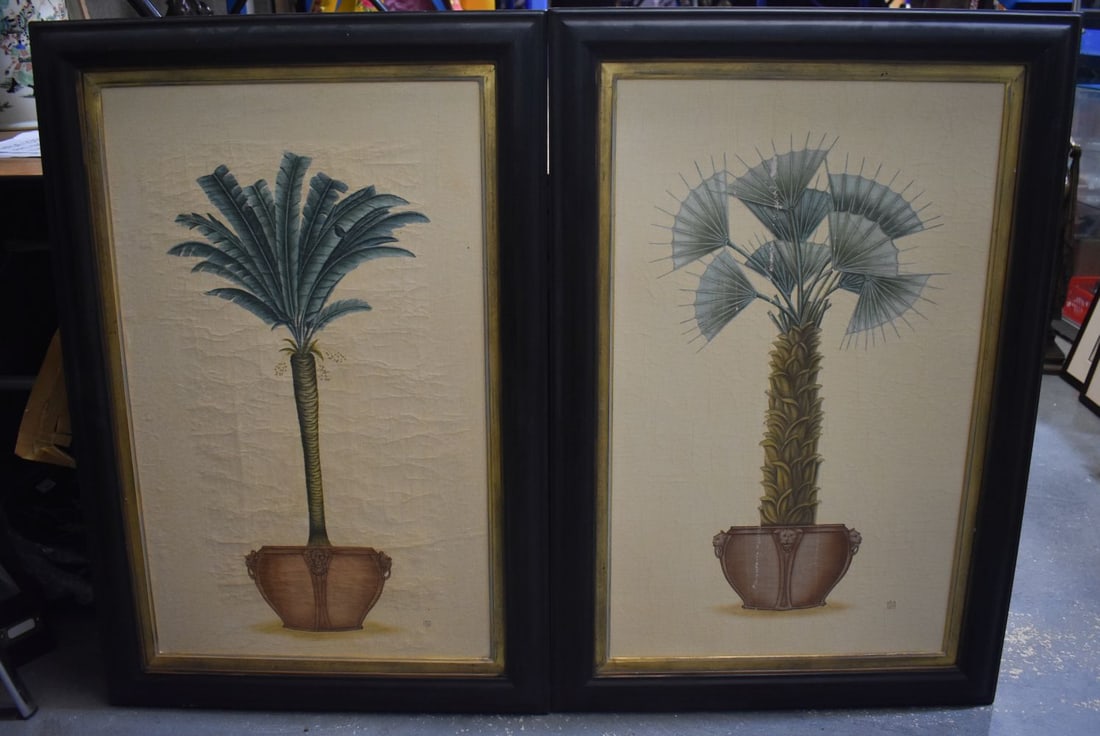 Scandinavian School (20th Century) Ida, Pair, Oil on canvas, Botanical studies. 96 cm x 64 cm, image (1 of 9)