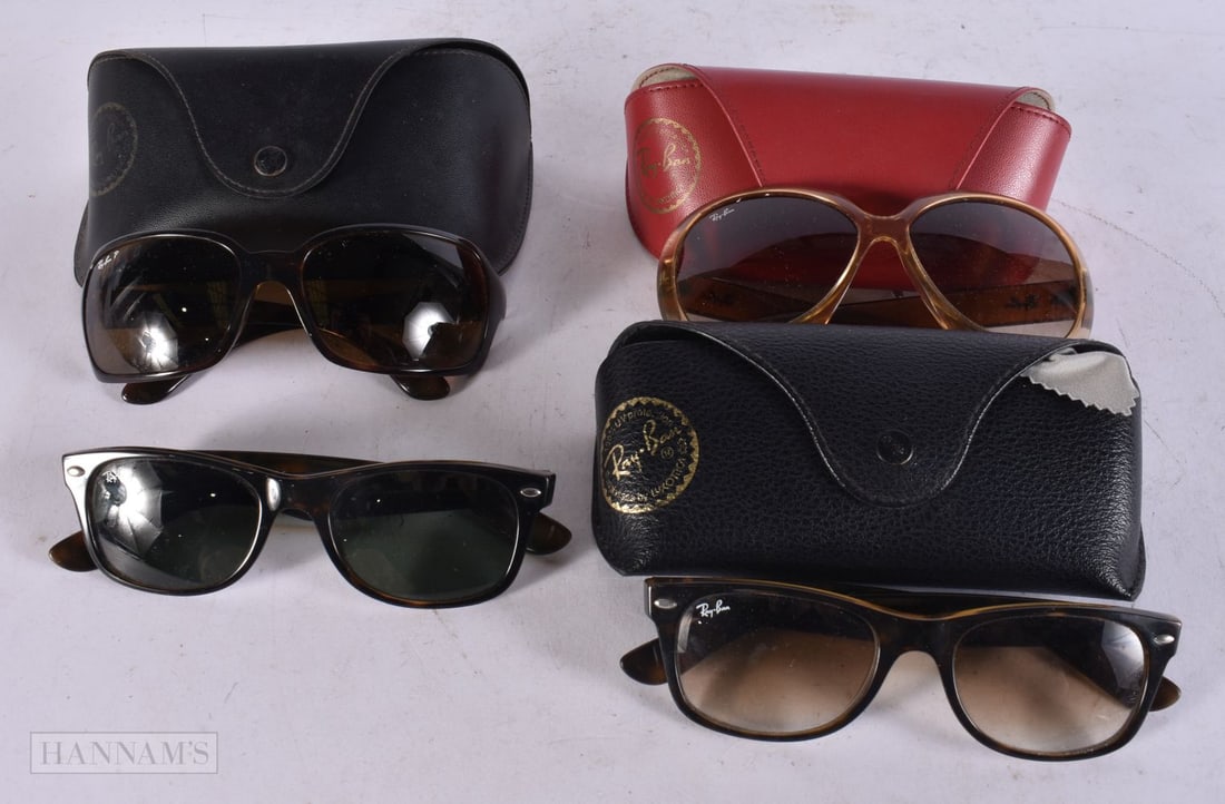 Raybans Designer Sunglasses Cased & Loose. (4) (1 of 2)
