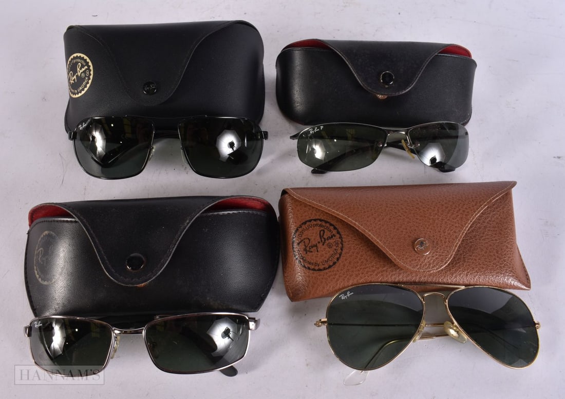 Raybans Designer Sunglasses Cased. (4) (1 of 2)