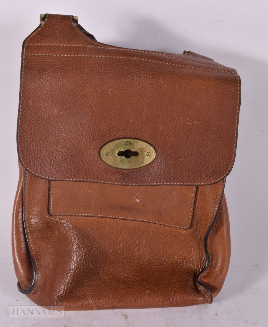 Designer Bags Mulberry Brown Leather Crossbody / Shoulder Satchel. 19 cm x 27 cm. (1 of 4)