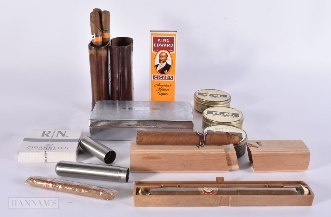Cigar & Tobacco Job Lot Inc Cigar Case Cased Cigars Cigarettes. (qty) (1 of 6)