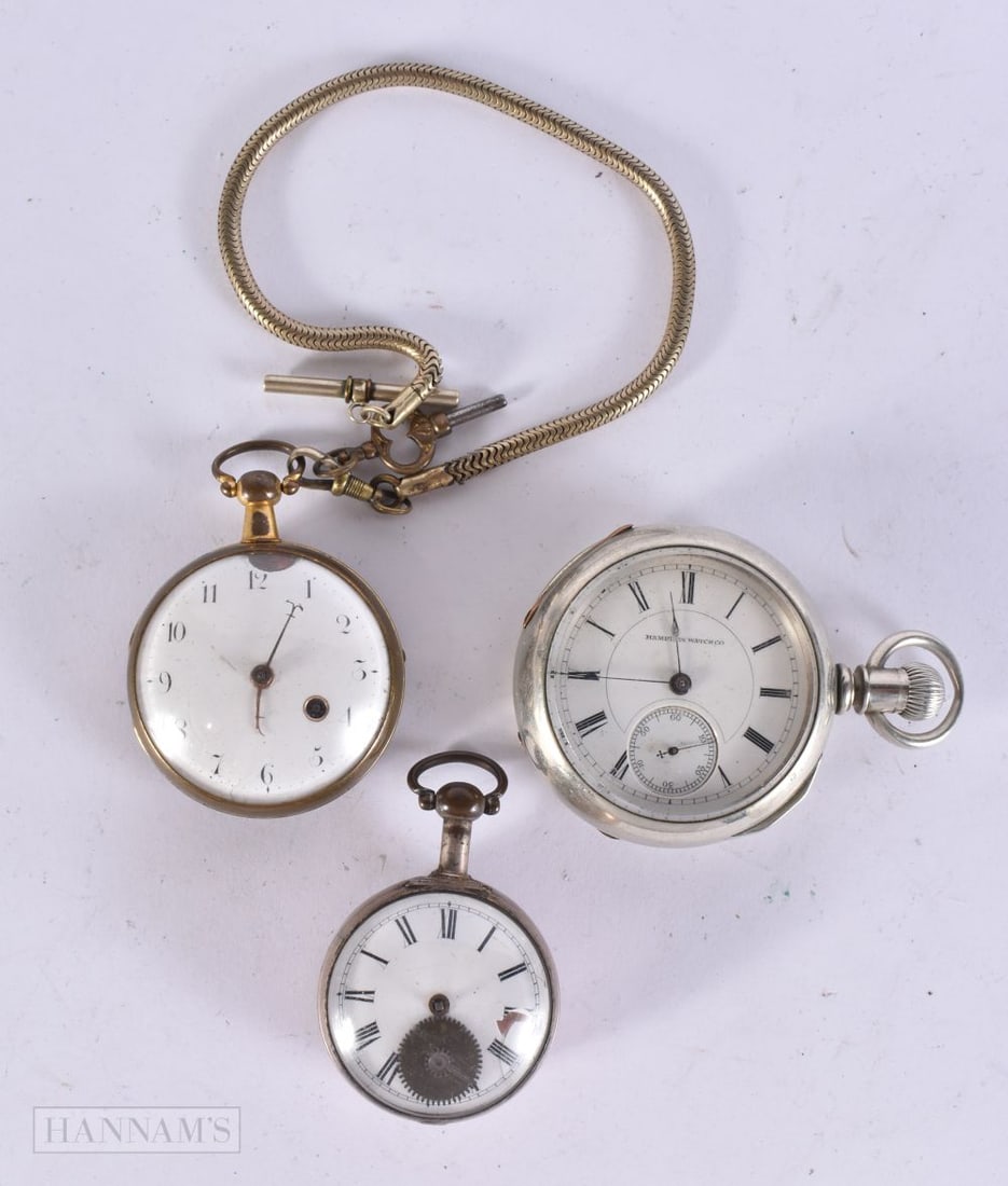 Vintage Pocket Watches Hand/Key Wind SPARES/REPAIRS x 3 (1 of 2)