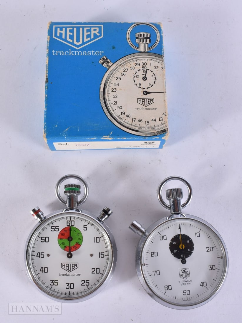 Tag Heuer Vintage Stop Watches Hand Wind Working x 2 (1 of 3)