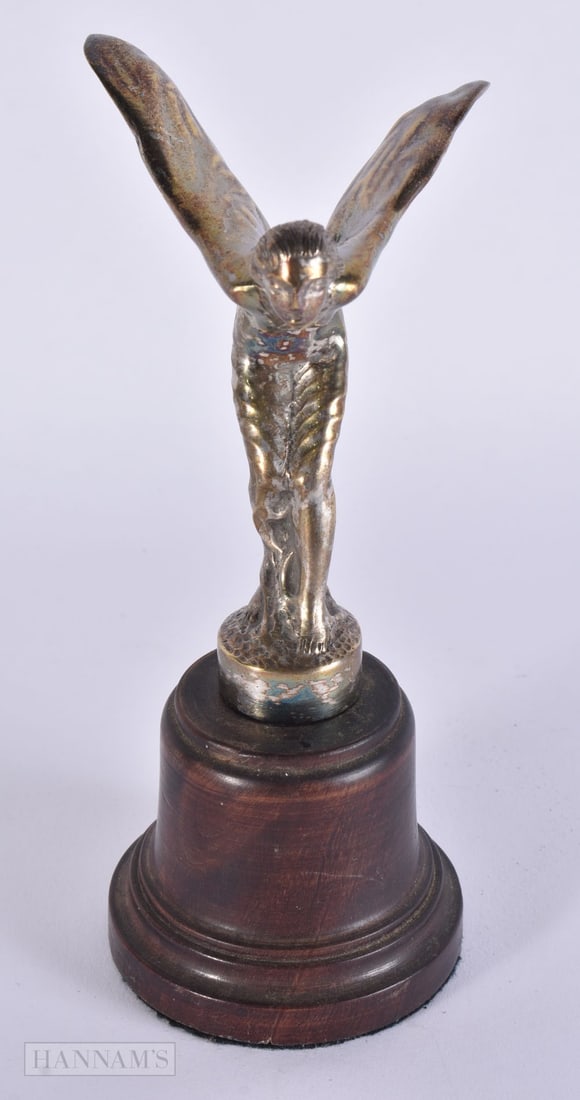 A ROLLS ROYCE 20HP SPIRIT OF ECSTASY CAR MASCOT. 16.5 cm high. (1 of 4)