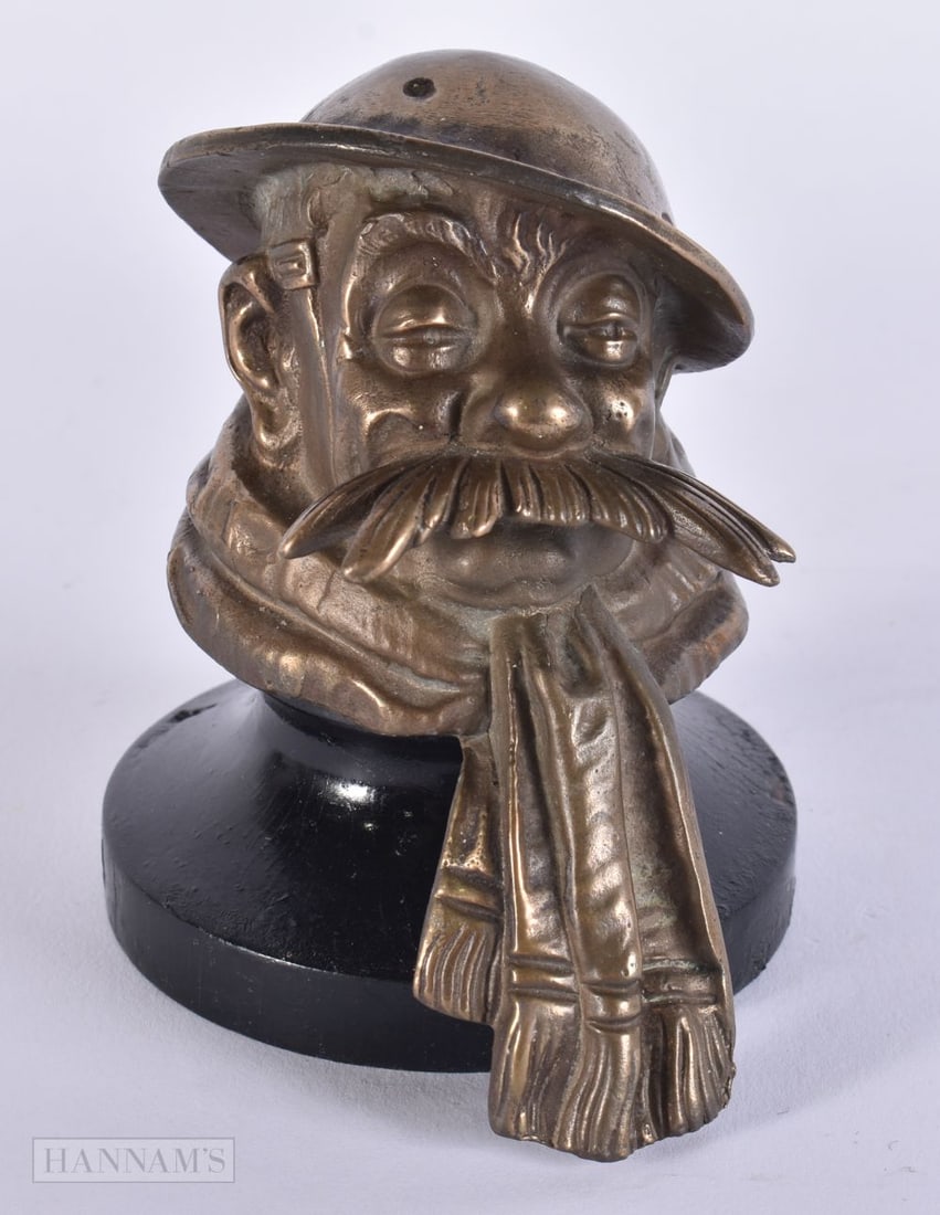 A BRUCE BAIRNSFATHER OLD BILL CAR MASCOT. 11 cm high. (1 of 6)