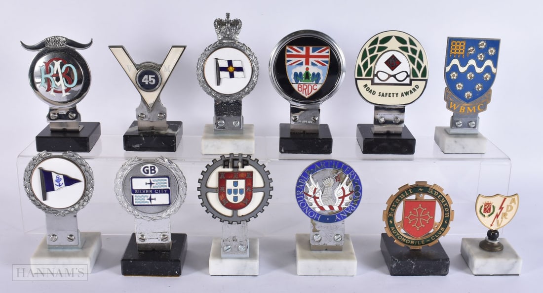 A COLLECTION OF TWELVE ENAMELLED TOURING CLUB BADGES including ARDV, BRDC etc. (12) (1 of 12)