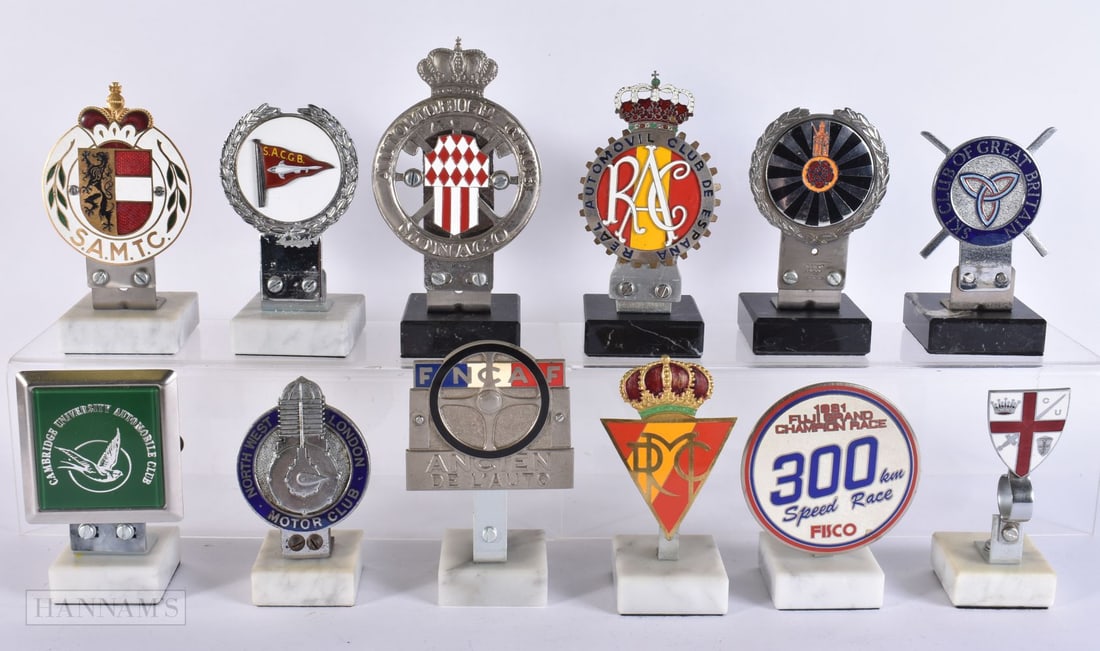 A COLLECTION OF TWELVE ENAMELLED TOURING CLUB BADGES including FNCAF, SAMTC etc. (12) (1 of 12)