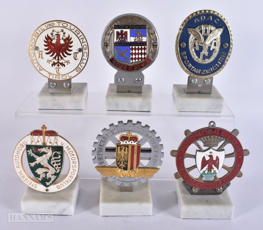 SIX UNUSUAL ENAMELLED TOURING CLUB BADGES including Cote D'Azur, Tirol etc. (6) (1 of 7)