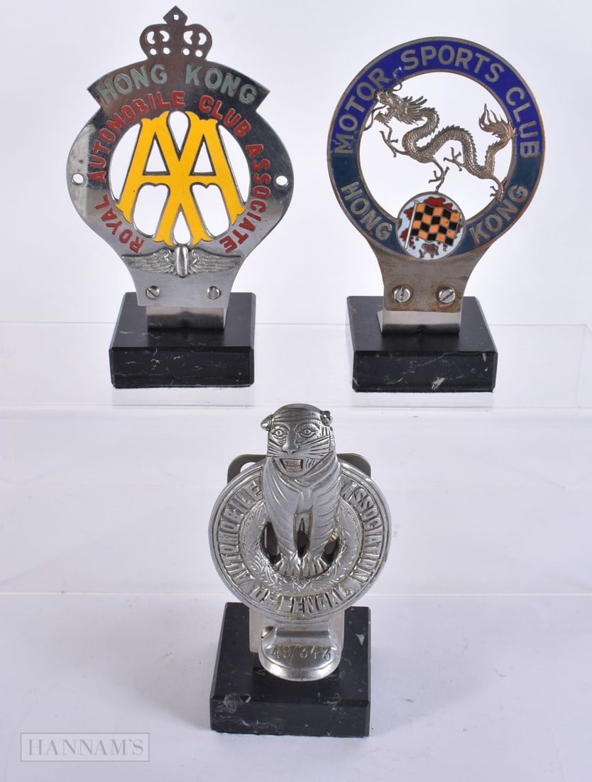THREE TOURING CLUB BADGES including Hong Kong Sports Club etc. (3) (1 of 6)