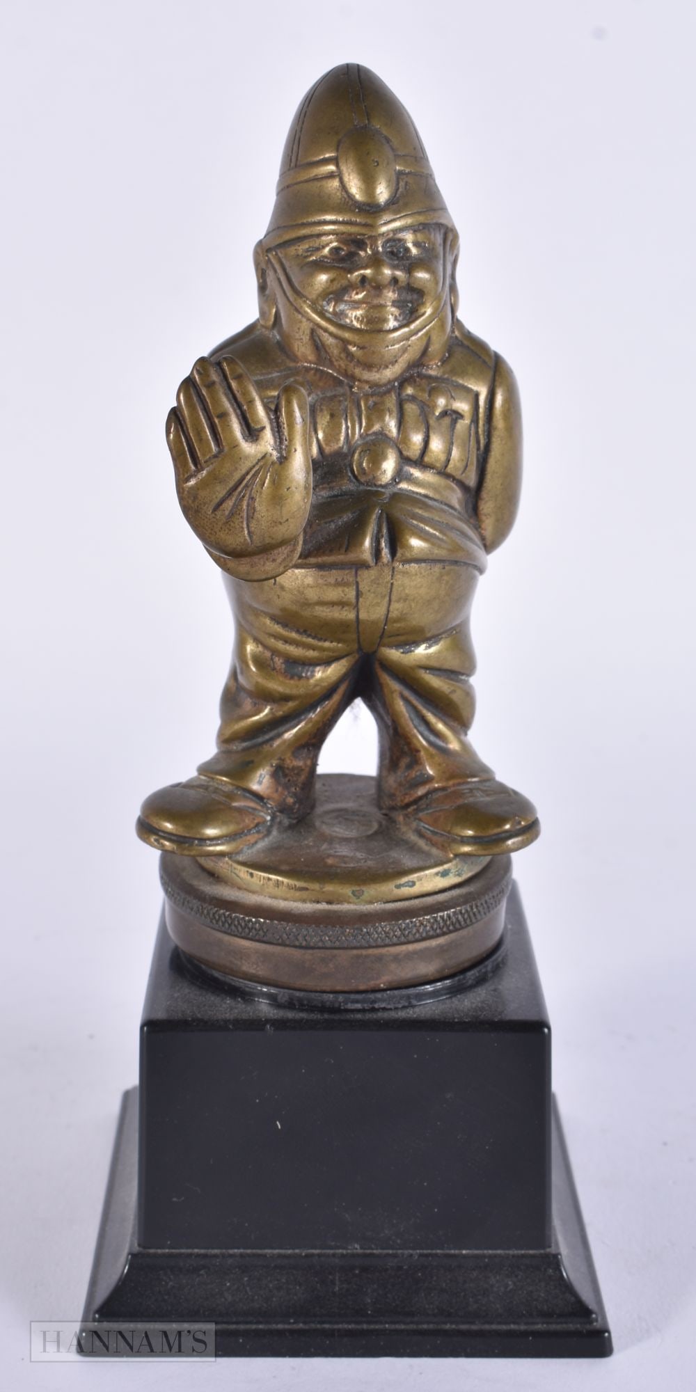 A JOLLY POLICEMAN CAR MASCOT. 19 cm high. (1 of 5)