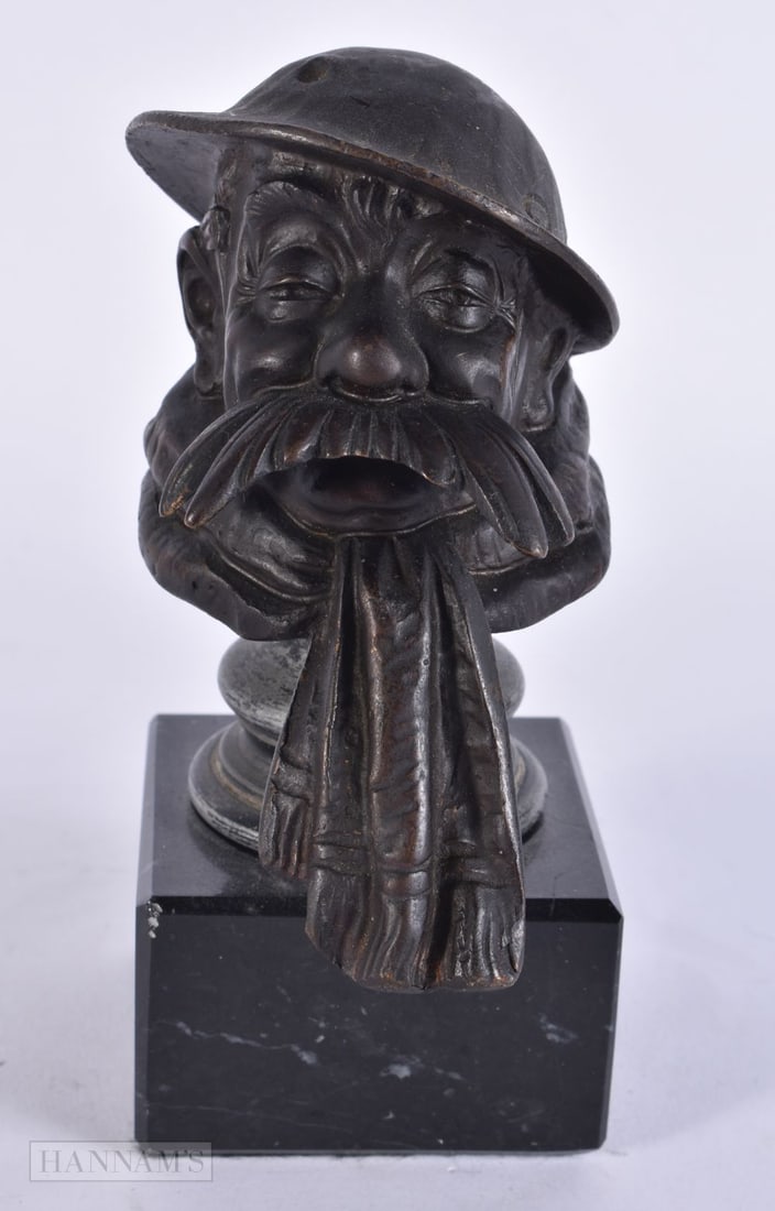 A BRUCE BAIRNSFATHER OLD BILL CAR MASCOT. 15 cm high. (1 of 6)