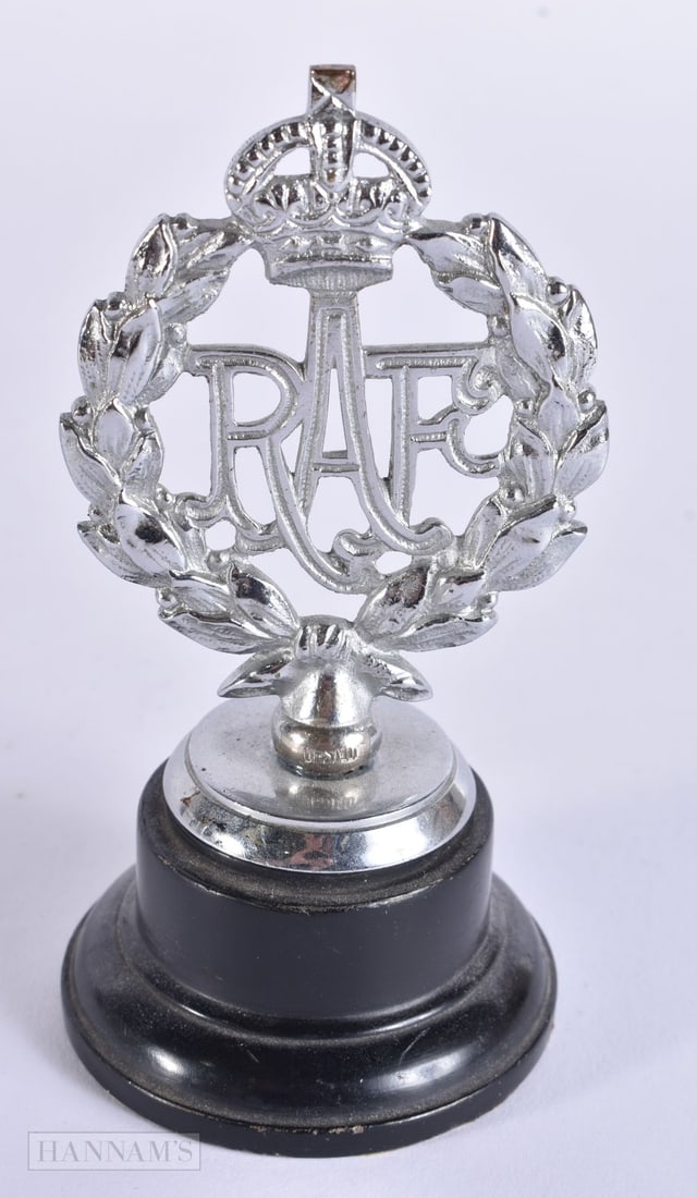 AN RAF CAR MASCOT. 13 cm high.: AN RAF CAR MASCOT. 13 cm high.