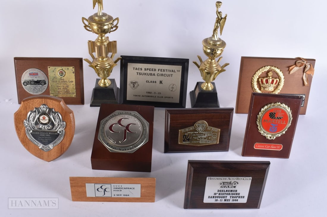 A COLLECTION OF AUTOMOTIVE CAR RACING & CLUB PLAQUES/TROPHIES. (qty) (1 of 6)