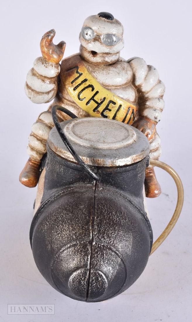 A MICHELIN MAN ADVERTISING FIGURE. 21 cm x 19 cm. (1 of 4)