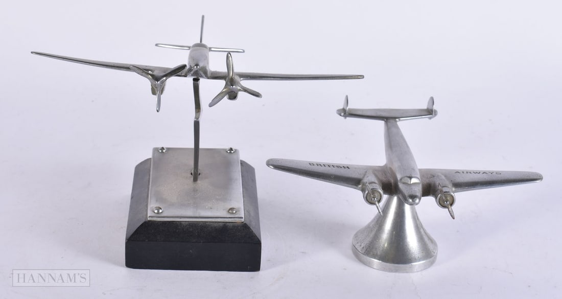 TWO MILITARY INTEREST AERONAUTICAL CAR MASCOTS. (2) (1 of 3)