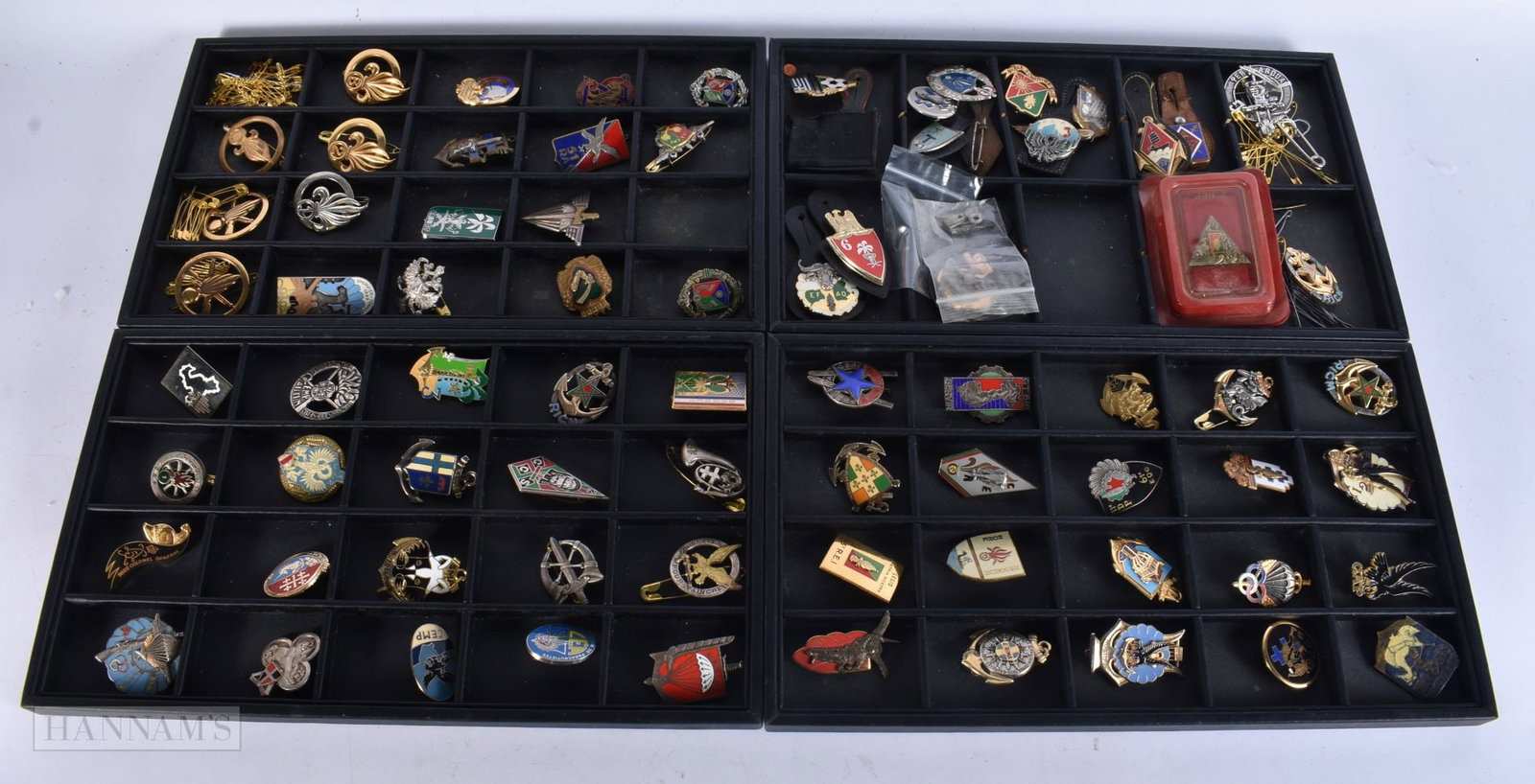 A COLLECTION OF MILITARY AND AUTOMOTIVE ENAMEL BADGES etc. (qty) (1 of 14)