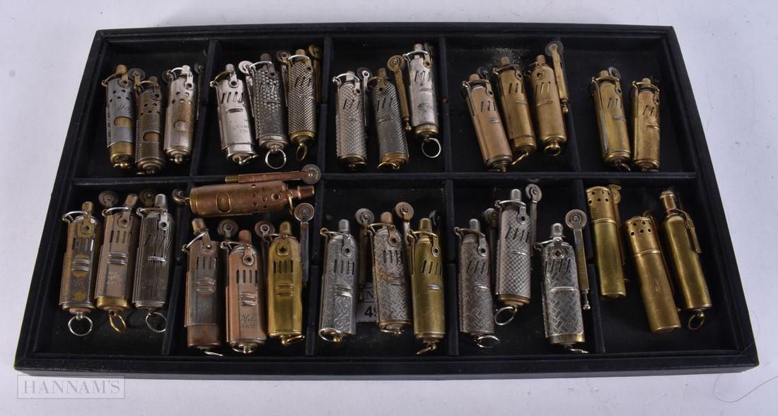 A COLLECTION OF MILITARY TRENCH LIGHTERS. (qty): A COLLECTION OF MILITARY TRENCH LIGHTERS. (qty)