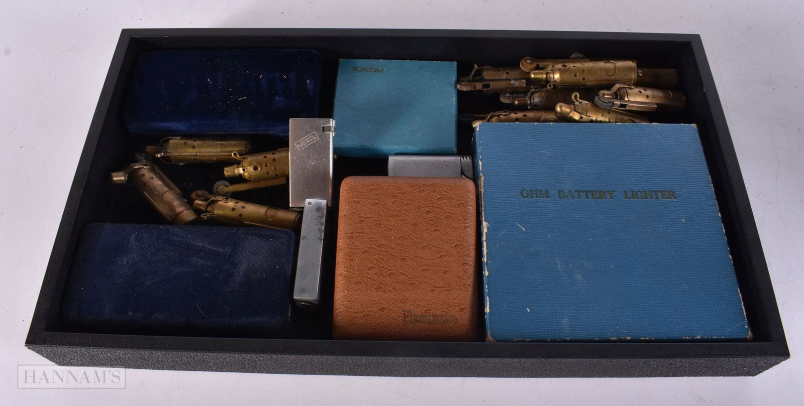 A COLLECTION OF BOXED LIGHTERS including Tiffany & Co and trench lighters. (qty) (1 of 6)