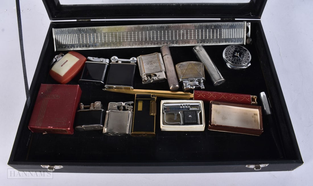 A COLLECTION OF VINTAGE LIGHTERS including Dunhill & a Namiki type signed lighter. (qty) (1 of 7)