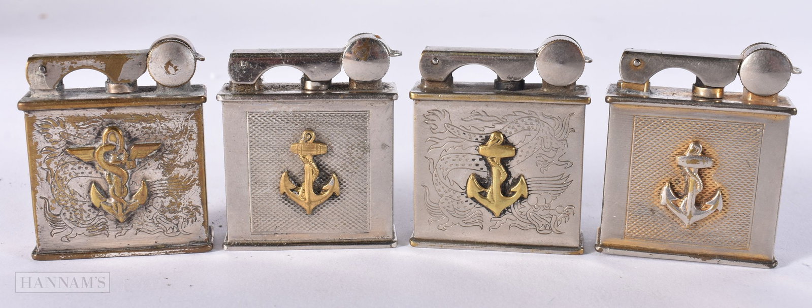 FOUR FRENCH PARIS DRAGO LIGHTERS. (4): FOUR FRENCH PARIS DRAGO LIGHTERS. (4)