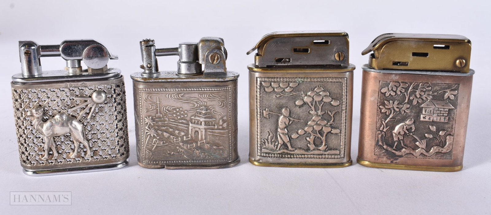 FOUR FRENCH MYON & OTHER LIGHTERS. (4): FOUR FRENCH MYON & OTHER LIGHTERS. (4)