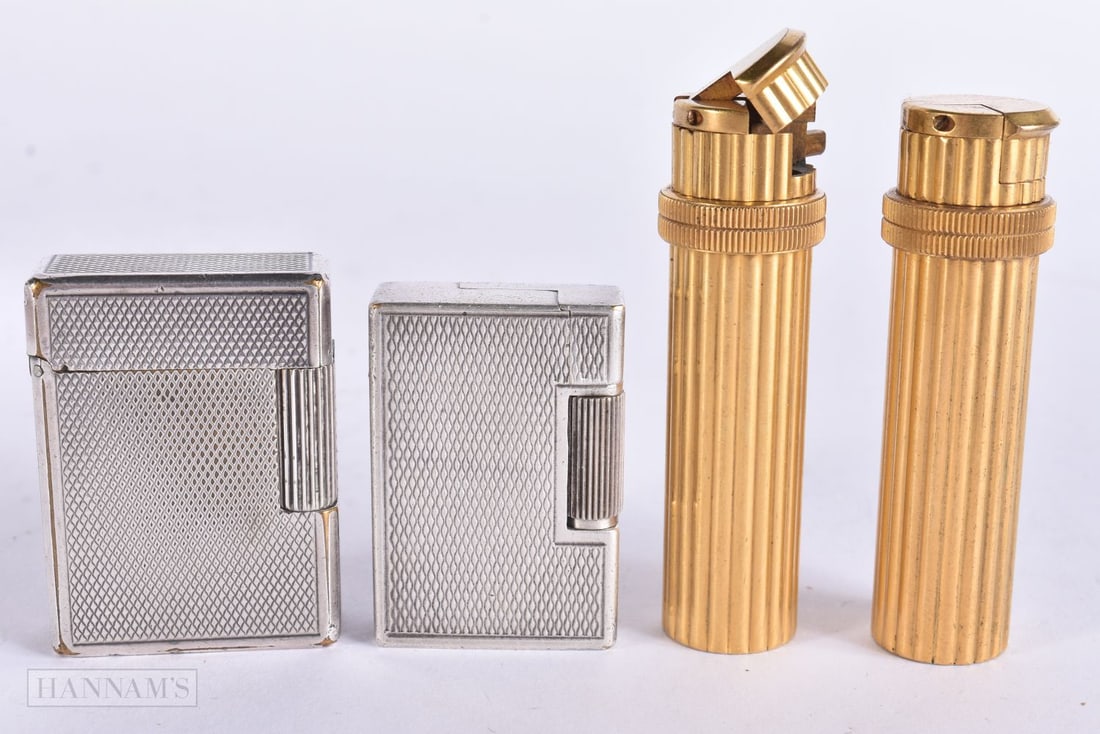 FOUR VINTAGE LIGHTERS including St Dupont. (4) (1 of 3)