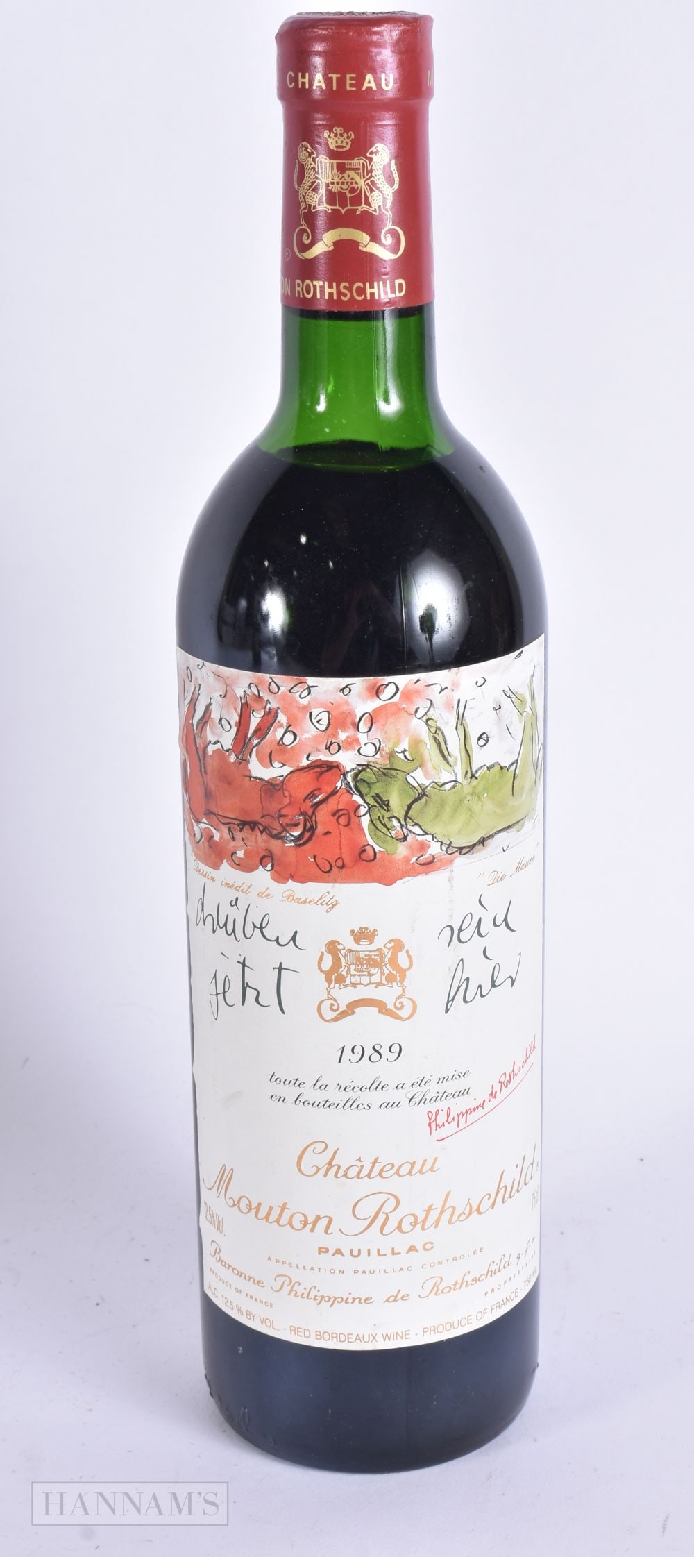 CHATEAU MOUTON ROTHSCHILD PAUILLAC 1989. (1 of 5)