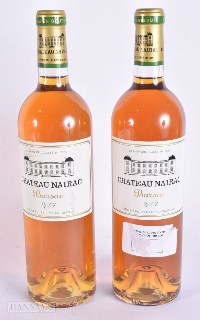 TWO 2ND GROWTH CHATEAU NAIRAC BARSAC 2009. (2) (1 of 5)