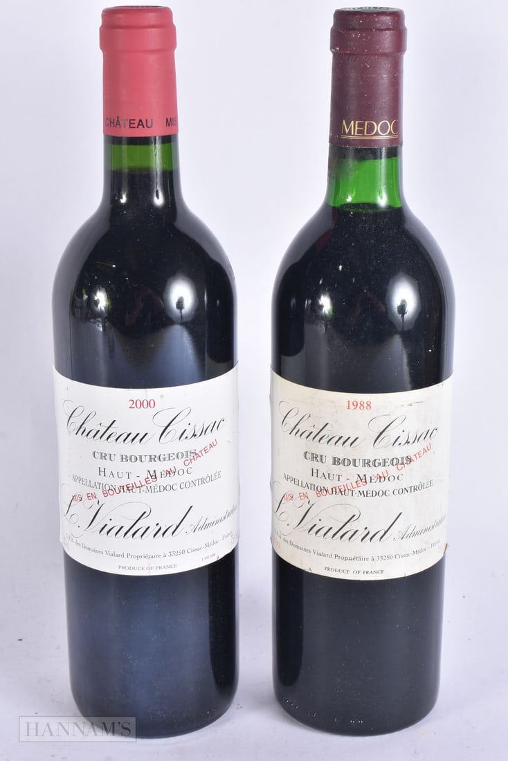 CHATEAU CISSAC CRU BOURGEOIS HAU-MEDOC 1988 1988 & 2000. (2) (1 of 6)